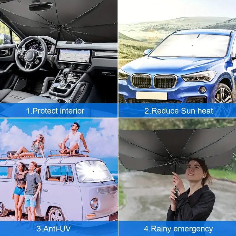 Umbrella Sun Shade for Car Windshield