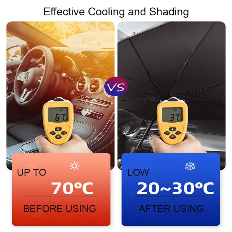 Umbrella Sun Shade for Car Windshield